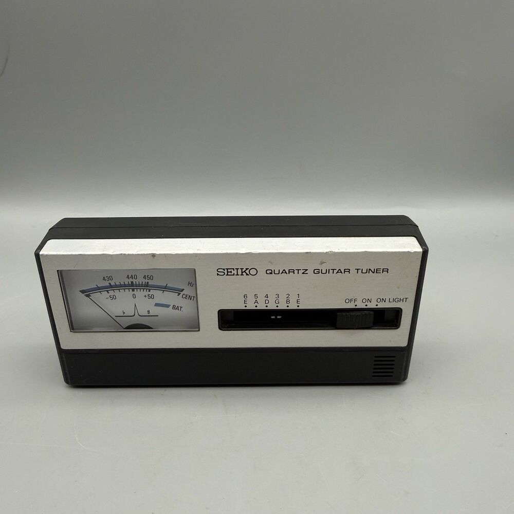 Seiko Tune Master ST-368 QUARTZ GUITAR TUNER Battery Powered
